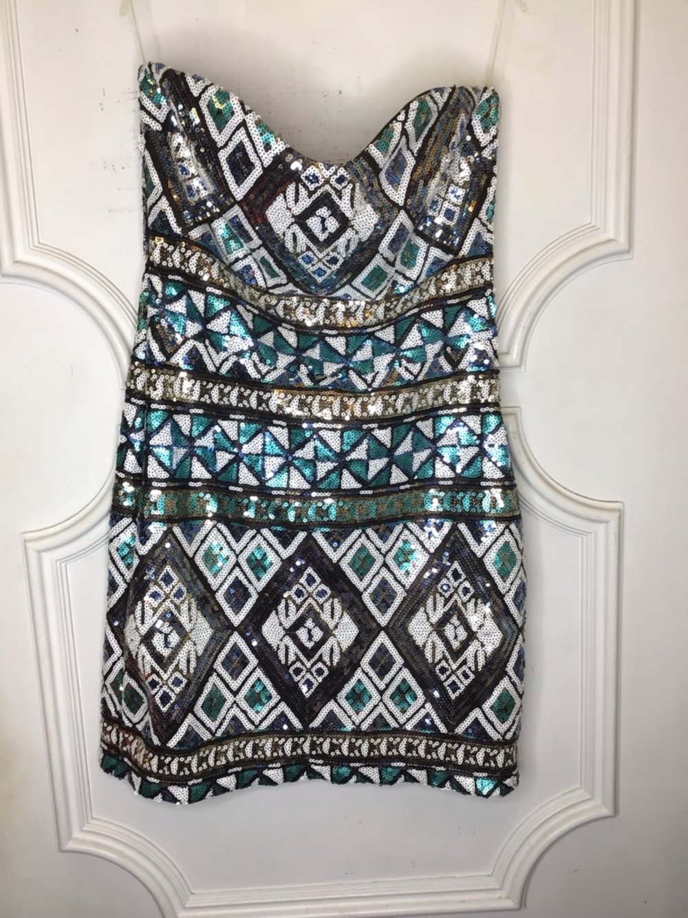 Sequin Geometric Formal Size M
